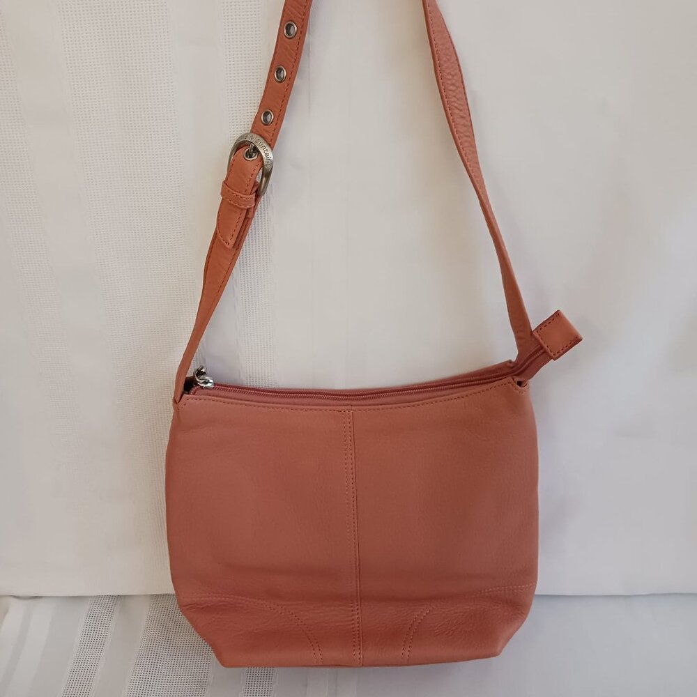 Stone Mountain Coral Colored Leather Purse